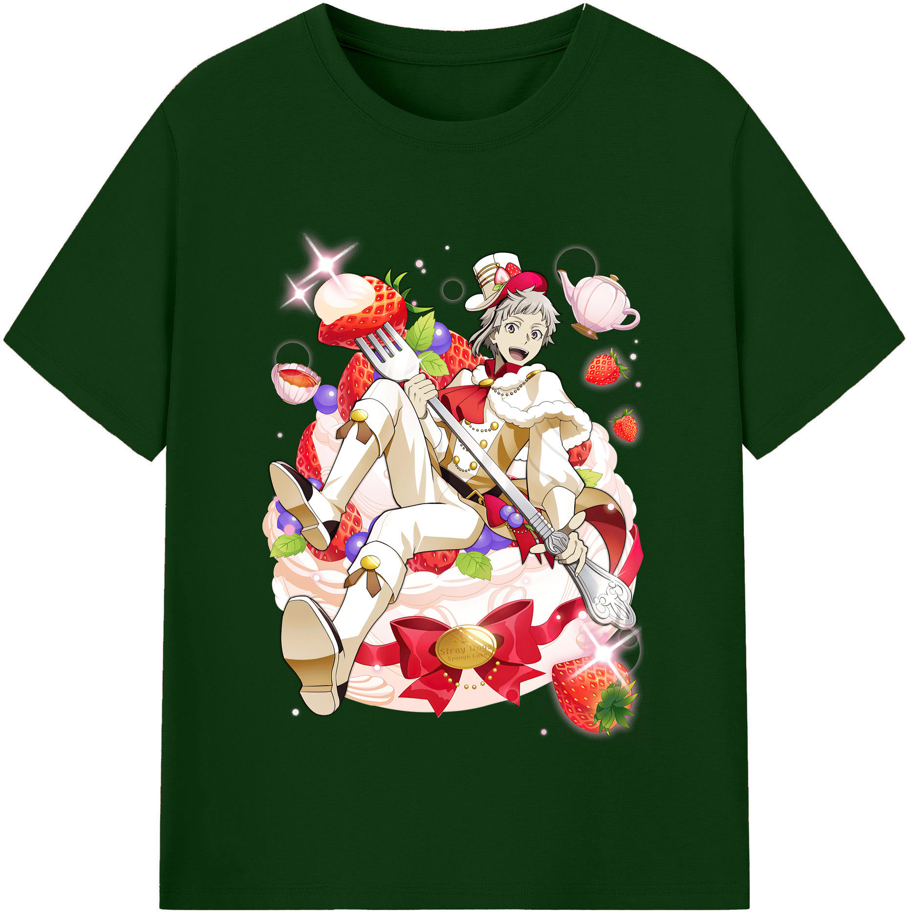 （画像用） 文豪ストレイドッグス Bungo Stray Dogs 綿100％半袖Tシャツ（フロントプリント）